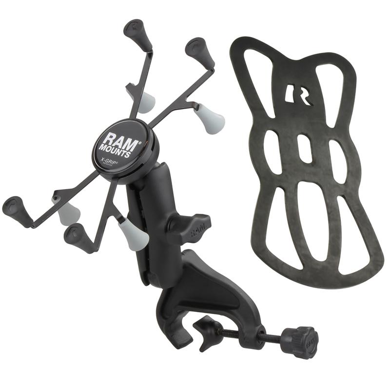 RAM X-Grip Mount with Yoke Clamp Base for 7"-8" Tablets (RAM-B-121-UN8U) (sku 51080) - BuyBits Ltd UK