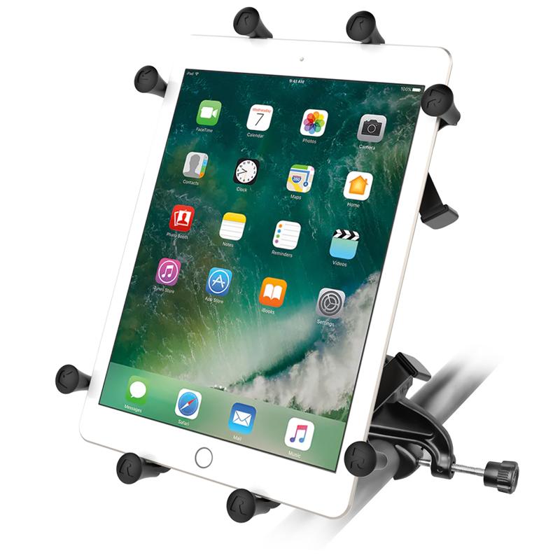 RAM X-Grip Mount with Yoke Clamp Base for 9"-10" Tablets (RAM-B-121-UN9U) (sku 51051) - BuyBits Ltd UK