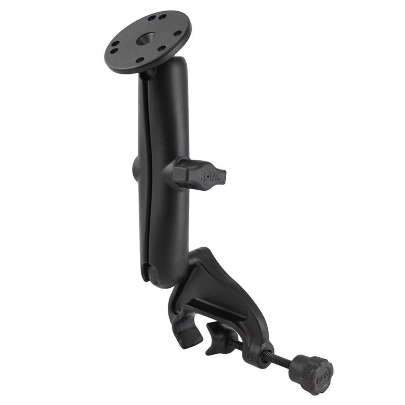 RAM Double Ball Yoke Clamp Mount with Round Plate (RAM-B-121U-C) (sku 54844) - BuyBits Ltd UK