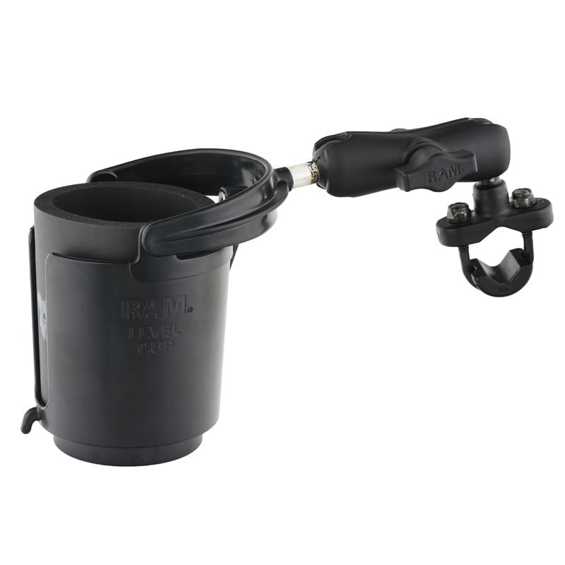 RAM 16oz Drink Holder with Handlebar U-Bolt Base (RAM-B-132-1RU) (sku 54096) - BuyBits Ltd UK