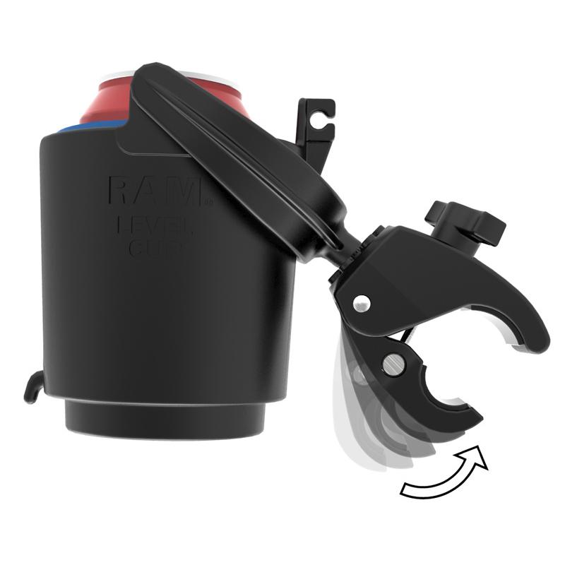 RAM Level Cup 16oz Drink Holder with RAM® Tough-Claw Mount (RAM-B-132-400) (sku 54094) - BuyBits Ltd UK