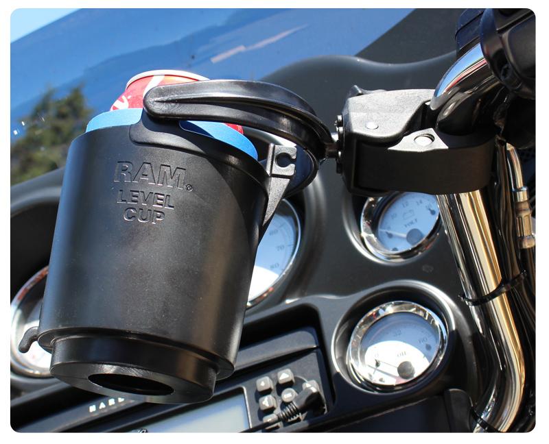 RAM Level Cup 16oz Drink Holder with RAM® Tough-Claw Mount (RAM-B-132-400) (sku 54094) - BuyBits Ltd UK