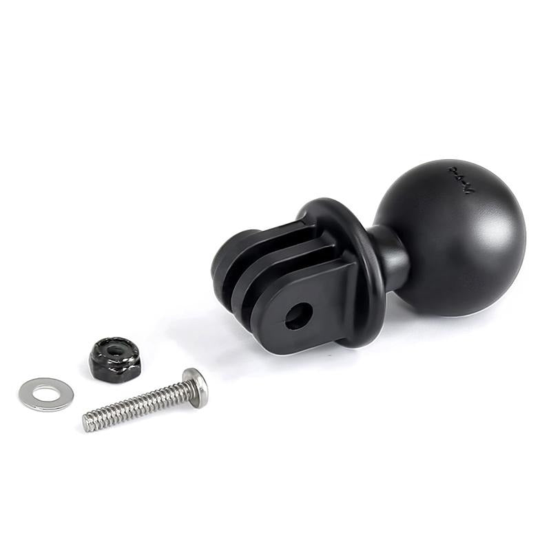 RAM Drill-Down Mount with Double Socket Arm with Action Camera Adapter (RAM-B-138-C-GOP1) (sku 51148) - BuyBits Ltd UK