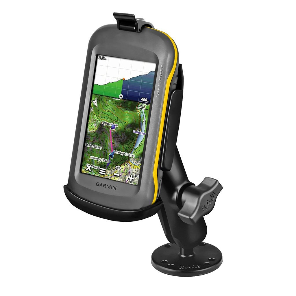 RAM EZ-Roll'r Drill-Down Mount for Garmin Montana 600 Series (RAM-B-138-GA46) (sku 54783) - BuyBits Ltd UK
