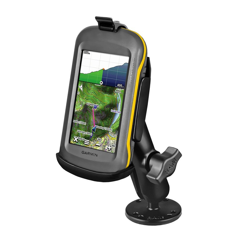 RAM EZ-Roll'r Drill-Down Mount for Garmin Montana 600 Series (RAM-B-138-GA46) (sku 54917) - BuyBits Ltd UK