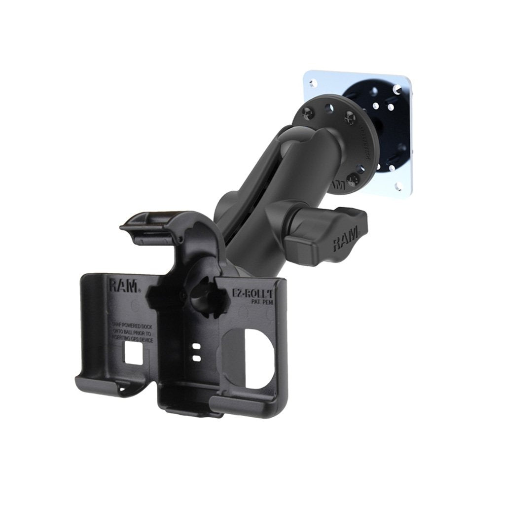 RAM EZ-Roll'r Drill-Down Mount with Plate for Garmin nuvi 2450 &amp; 2555 (RAM-B-138-GA52-225BU) (sku 54886) - BuyBits Ltd UK