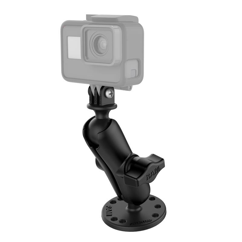 RAM Drill-Down Mount with Universal Action Camera Adapter (RAM-B-138-GOP1U) (sku 51165) - BuyBits Ltd UK