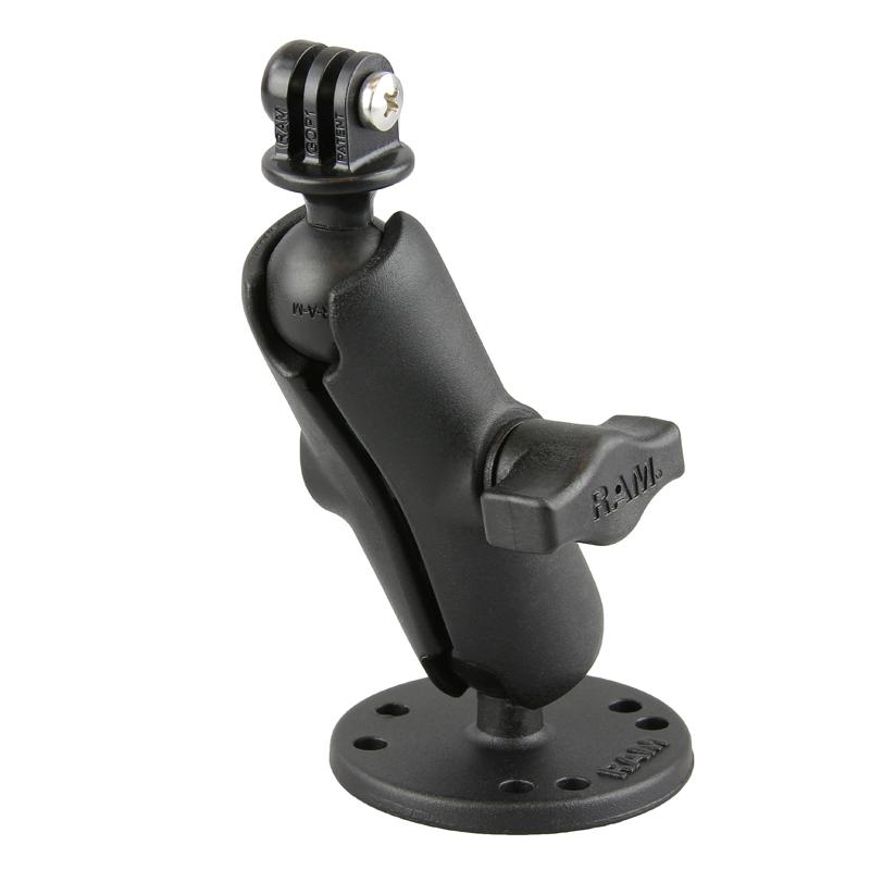 RAM Drill-Down Mount with Universal Action Camera Adapter (RAM-B-138-GOP1U) (sku 51165) - BuyBits Ltd UK