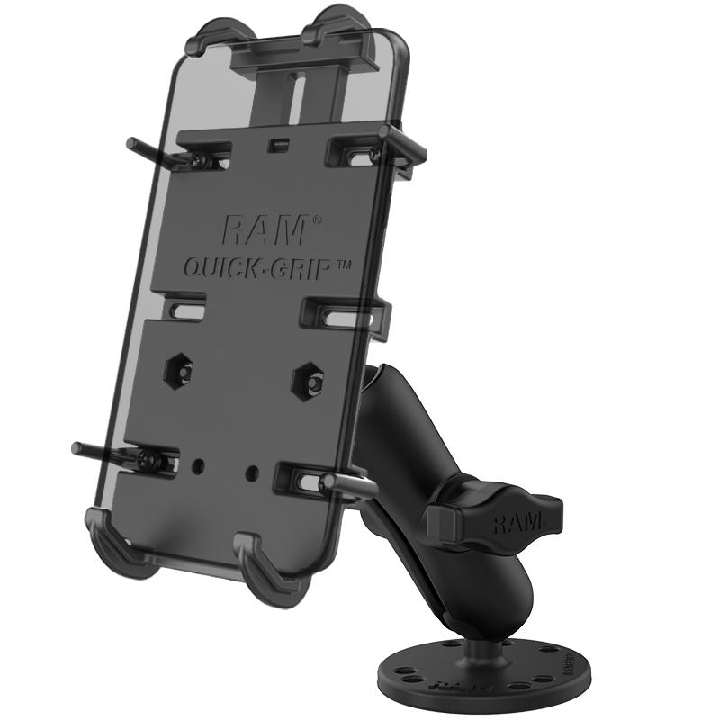 RAM Quick-Grip XL Spring-Loaded Phone Mount with Drill-Down Base (RAM-B-138-PD4U) (sku 53805) - BuyBits Ltd UK