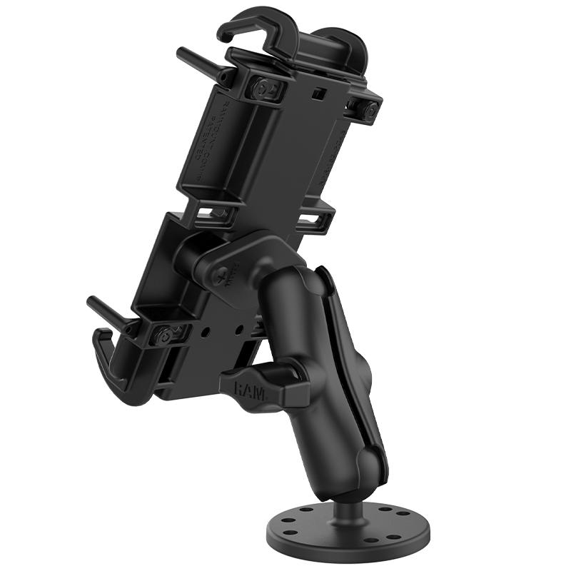 RAM Quick-Grip XL Spring-Loaded Phone Mount with Drill-Down Base (RAM-B-138-PD4U) (sku 53805) - BuyBits Ltd UK