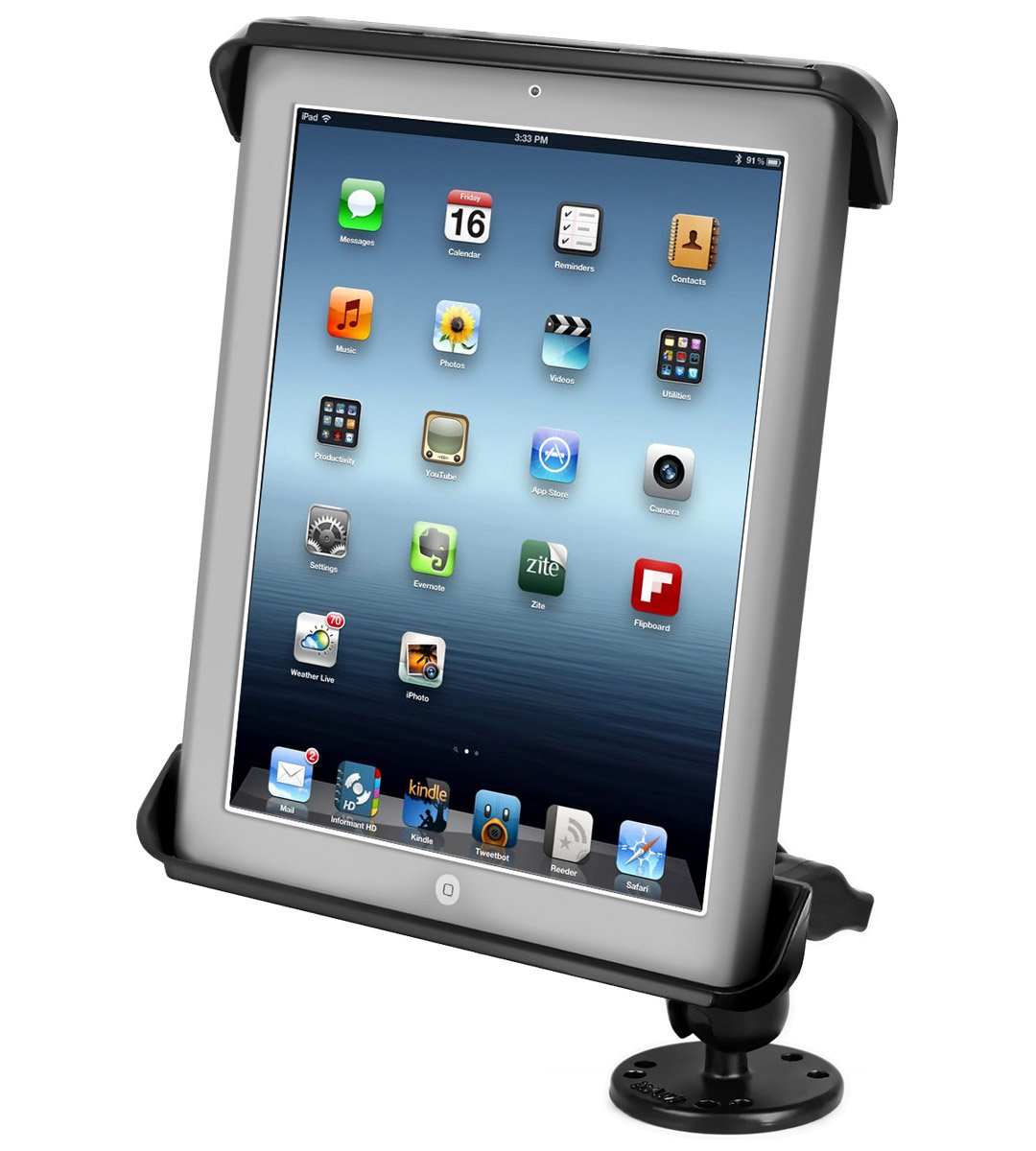 RAM Tab-Tite Drill-Down Mount for Apple iPad 1-4 + More (RAM-B-138-TAB3U) (sku 51096) - BuyBits Ltd UK