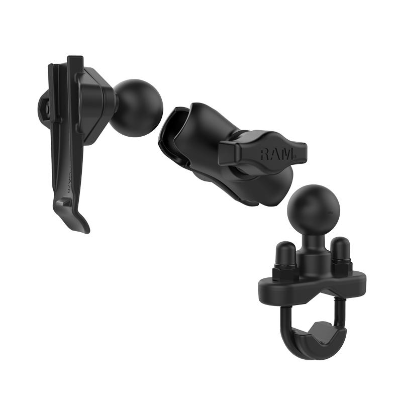 RAM Spine Clip Garmin Mount with Handlebar U-Bolt Base (RAM-B-149Z-A-GA76U) (sku 54881) - BuyBits Ltd UK