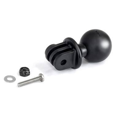 Handlebar U-Bolt 1inch Ball Mount with Short Double Arm for TomTom Bandit GoPro adapter (sku 31996)