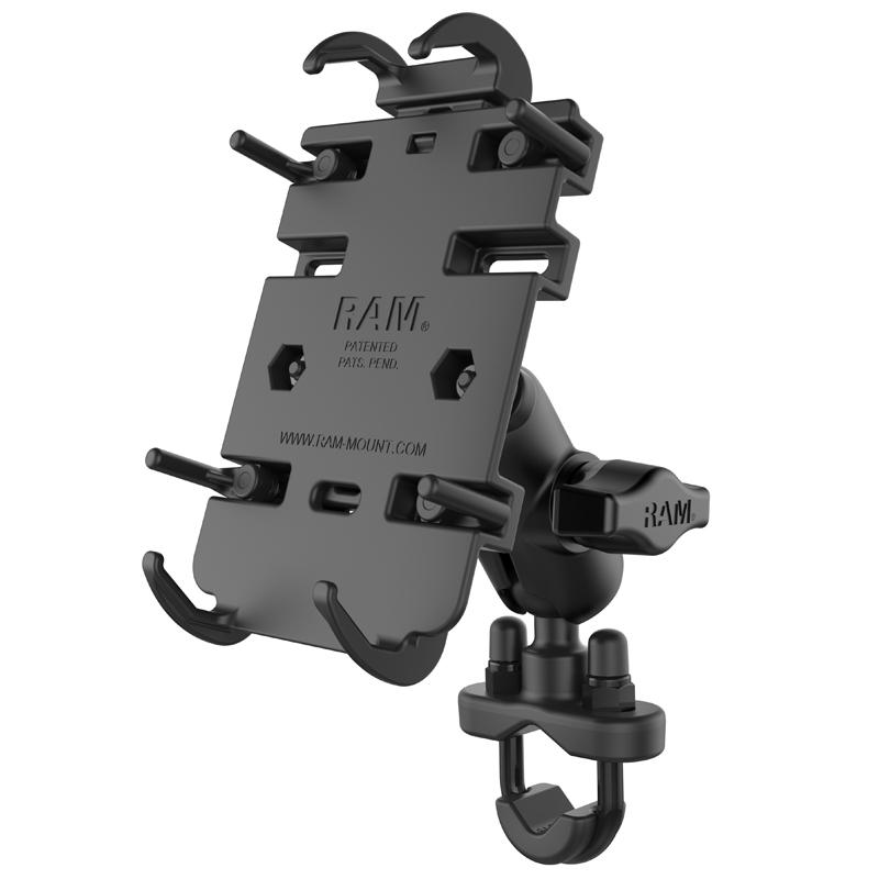 RAM Quick-Grip Phone Mount with Handlebar U-Bolt Base (RAM-B-149Z-A-PD3U) (sku 50929) - BuyBits Ltd UK