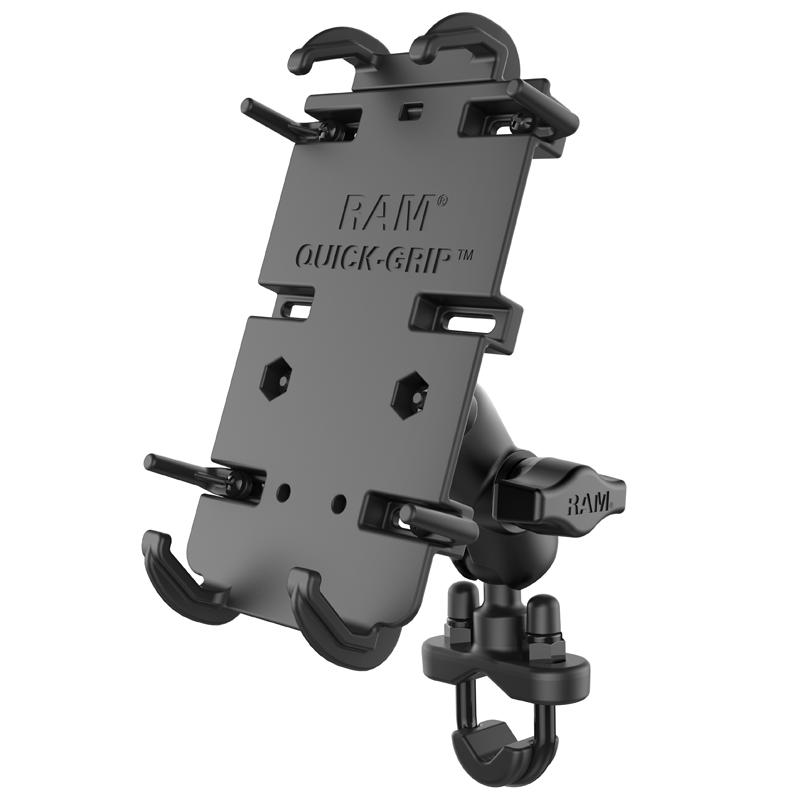 RAM Quick-Grip XL Phone Mount with Handlebar U-Bolt Base (RAM-B-149Z-A-PD4U) (sku 50912) - BuyBits Ltd UK