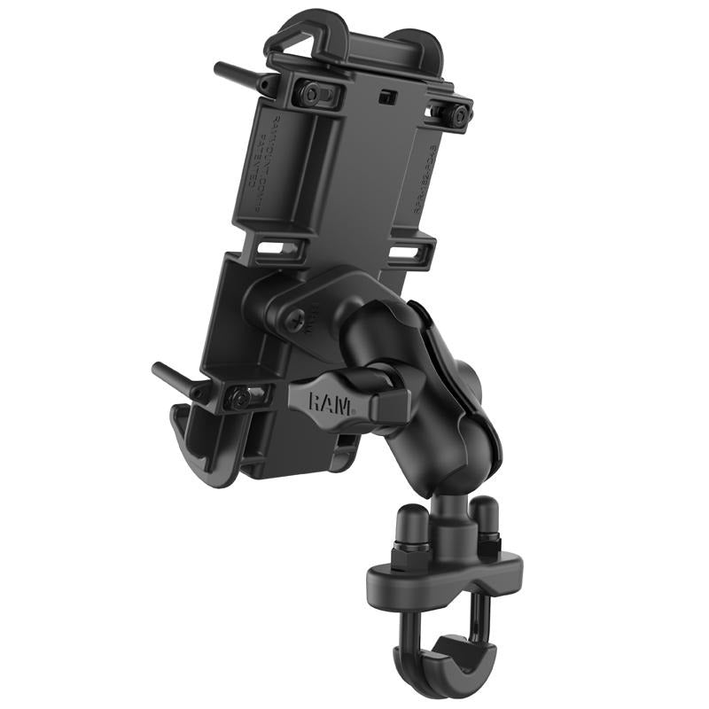 RAM Quick-Grip XL Phone Mount with Handlebar U-Bolt Base (RAM-B-149Z-A-PD4U) (sku 50912) - BuyBits Ltd UK