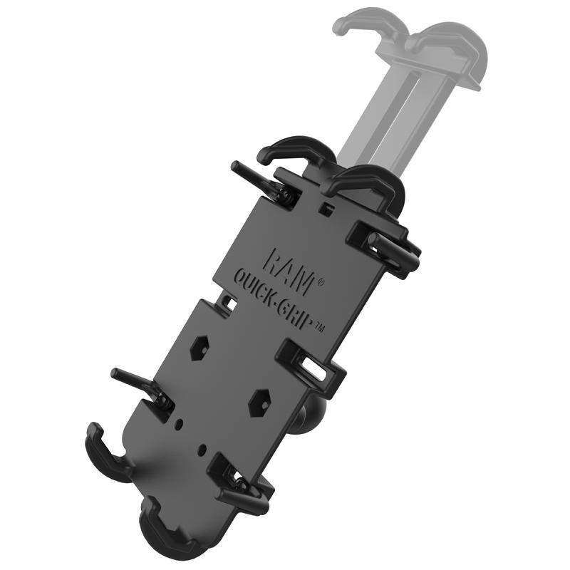 RAM Quick-Grip XL Phone Mount with Handlebar U-Bolt Base (RAM-B-149Z-A-PD4U) (sku 50912) - BuyBits Ltd UK