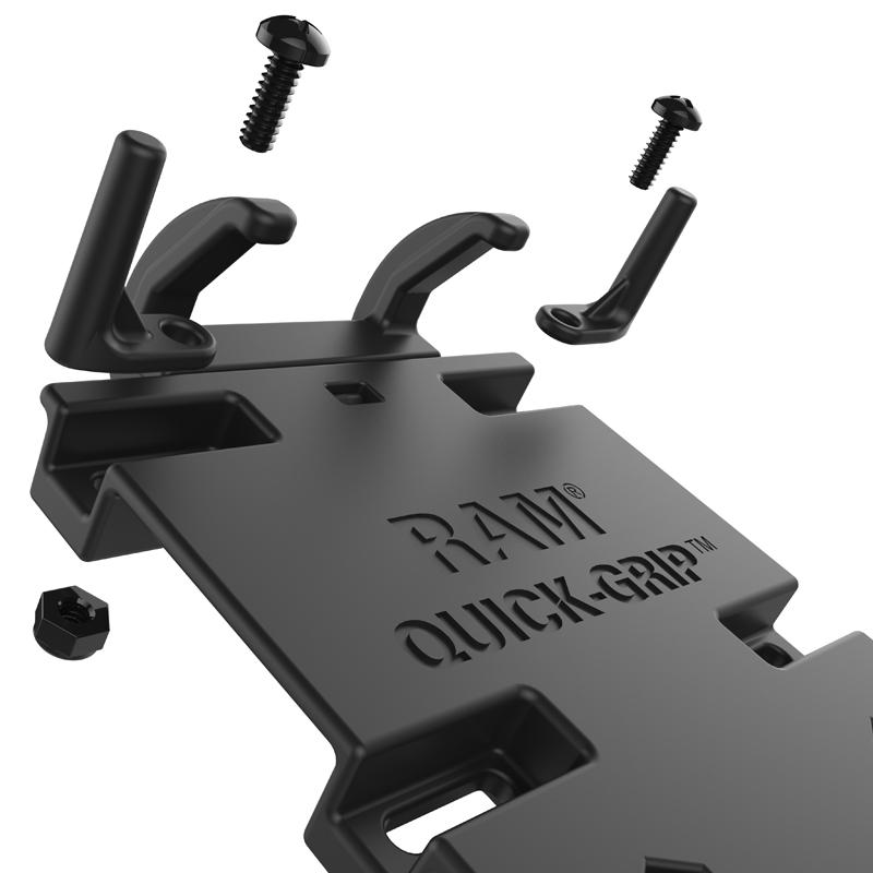 RAM Quick-Grip XL Phone Mount with Handlebar U-Bolt Base (RAM-B-149Z-A-PD4U) (sku 50912) - BuyBits Ltd UK