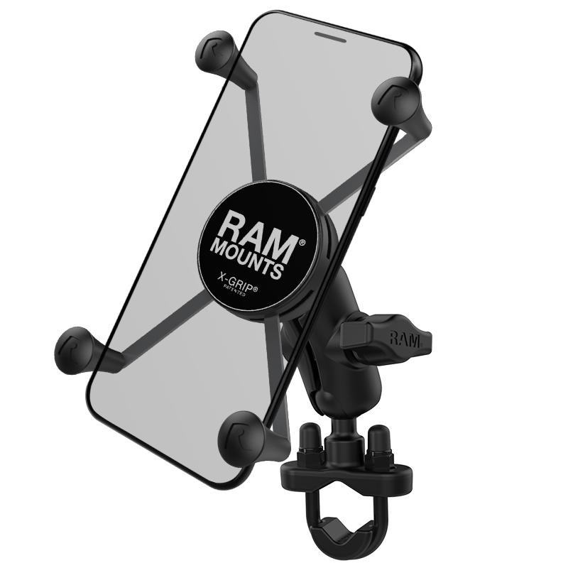 RAM X-Grip Large Phone Mount with Handlebar U-Bolt Base (RAM-B-149Z-A-UN10U) (sku 53801) - BuyBits Ltd UK