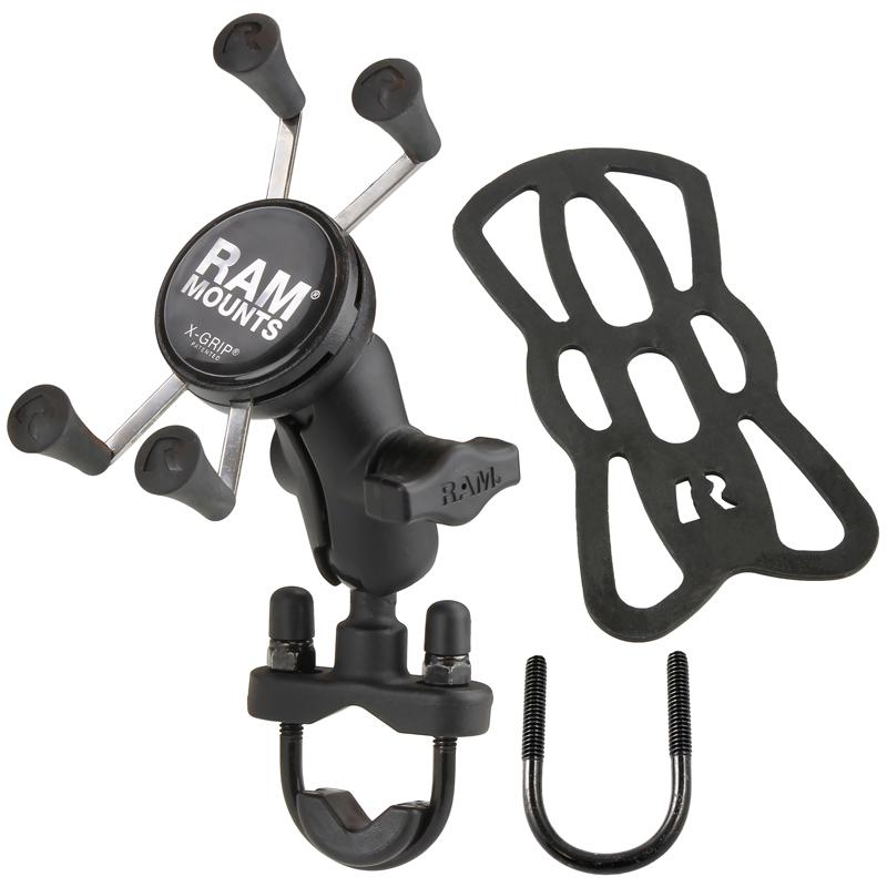 RAM X-Grip Phone Mount with Handlebar U-Bolt Base (RAM-B-149Z-A-UN7U) (sku 53804) - BuyBits Ltd UK