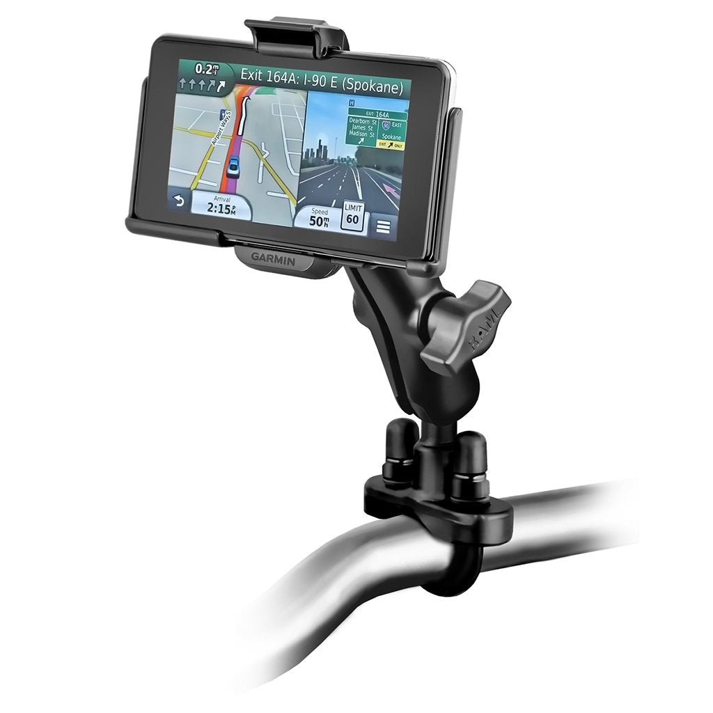 RAM Handlebar U-Bolt Double Ball Mount for Garmin nuvi 3000 Series (RAM-B-149Z-GA39U) (sku 54117) - BuyBits Ltd UK