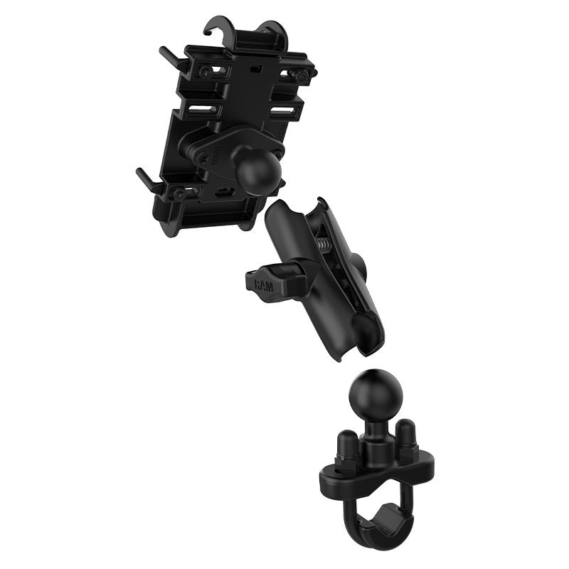 RAM Quick-Grip Phone Mount with Handlebar U-Bolt Base (RAM-B-149Z-PD3U) (sku 50920) - BuyBits Ltd UK