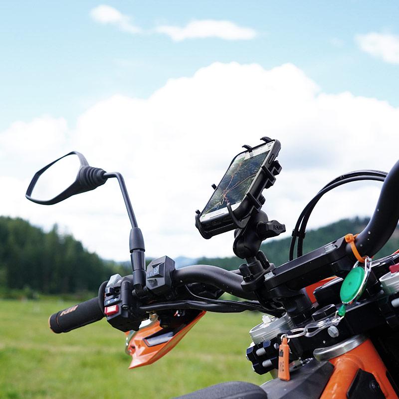 RAM Quick-Grip Phone Mount with Handlebar U-Bolt Base (RAM-B-149Z-PD3U) (sku 50920) - BuyBits Ltd UK