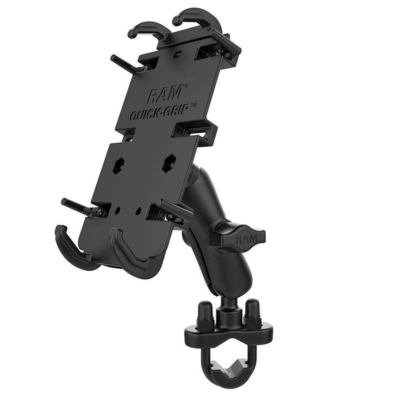RAM Quick-Grip XL Phone Mount with Handlebar U-Bolt Base (RAM-B-149Z-PD4U) (sku 53833) - BuyBits Ltd UK