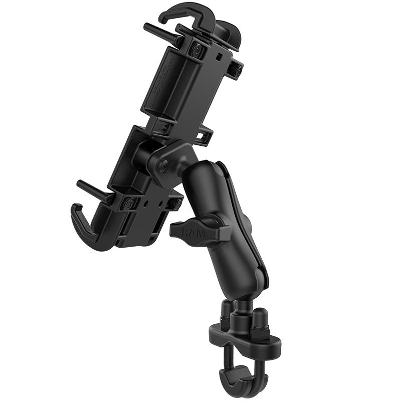 RAM Quick-Grip XL Phone Mount with Handlebar U-Bolt Base (RAP-B-378-UN7U) (sku 53810) - BuyBits Ltd UK