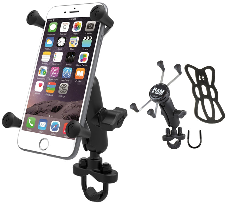 RAM-B-149Z-UN10 X-Grip Motorcycle Bike Handlebar Mount for iPhone 7 PLUS (sku 35548)