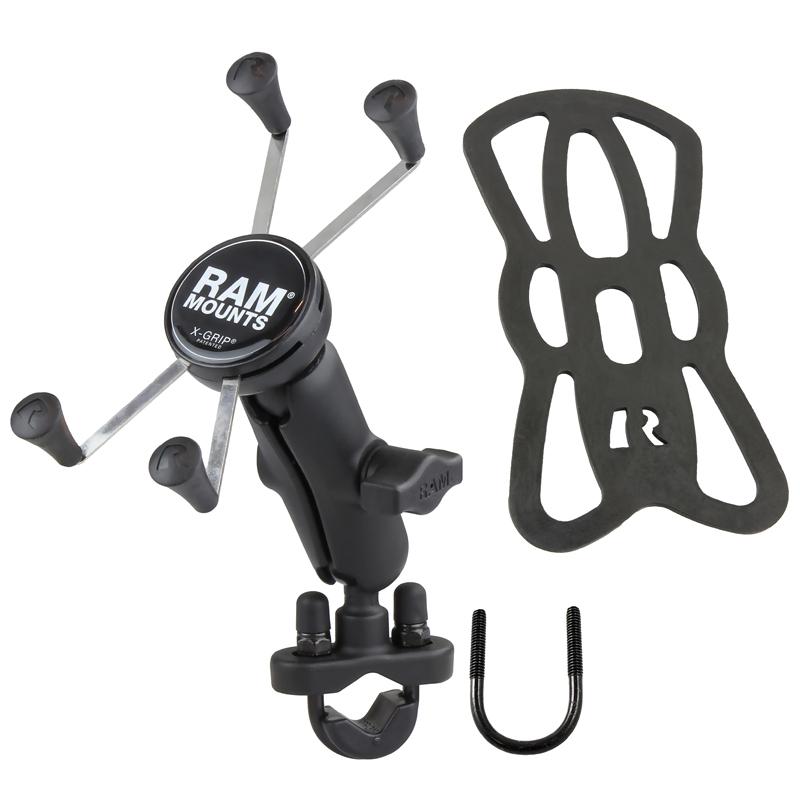 RAM X-Grip Large Phone Mount with Handlebar U-Bolt Base (RAM-B-149Z-UN10) (sku 53838) - BuyBits Ltd UK
