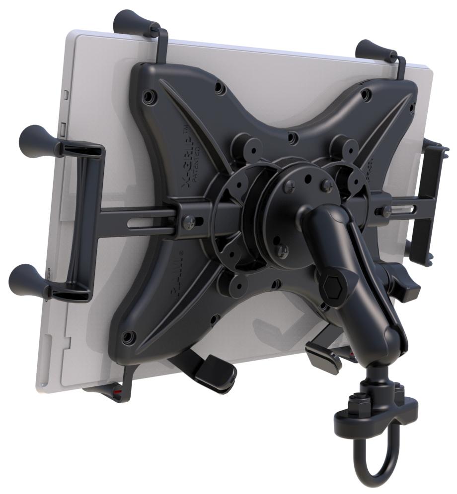 RAM X-Grip Large Tablet Mount with Handlebar U-Bolt Base (RAM-B-149Z-UN11U) (sku 51061) - BuyBits Ltd UK