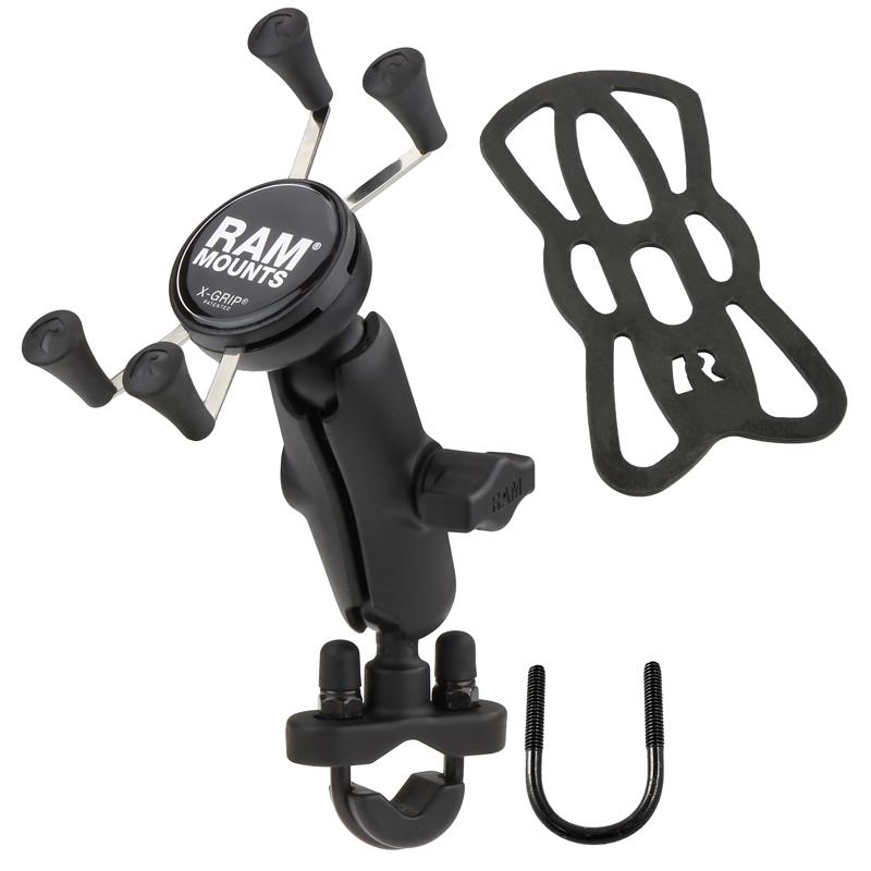 RAM X-Grip Phone Mount with Handlebar U-Bolt Base (RAM-B-149Z-UN7U) (sku 53834) - BuyBits Ltd UK