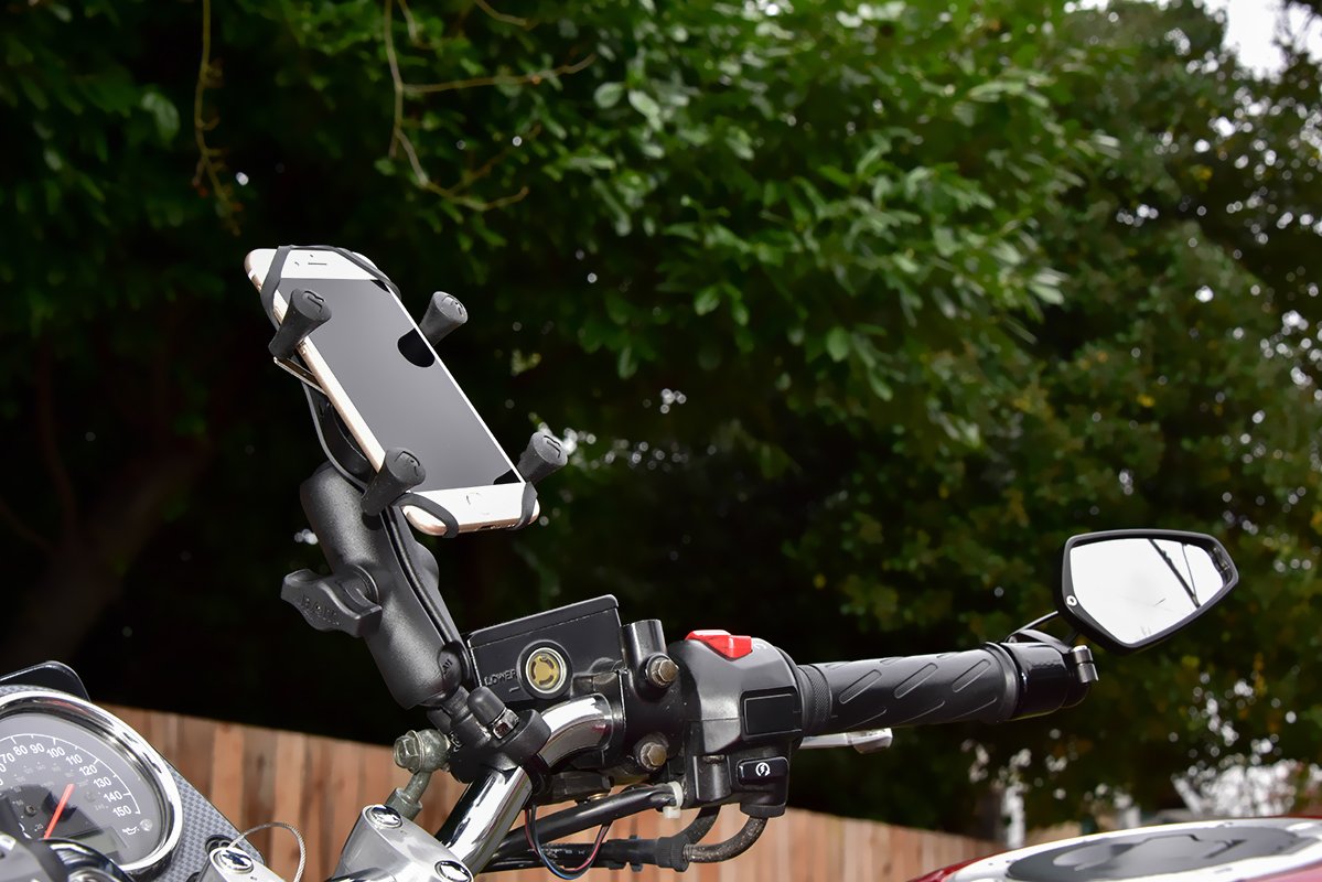 RAM X-Grip Phone Mount with Handlebar U-Bolt Base (RAM-B-149Z-UN7U) (sku 53834) - BuyBits Ltd UK