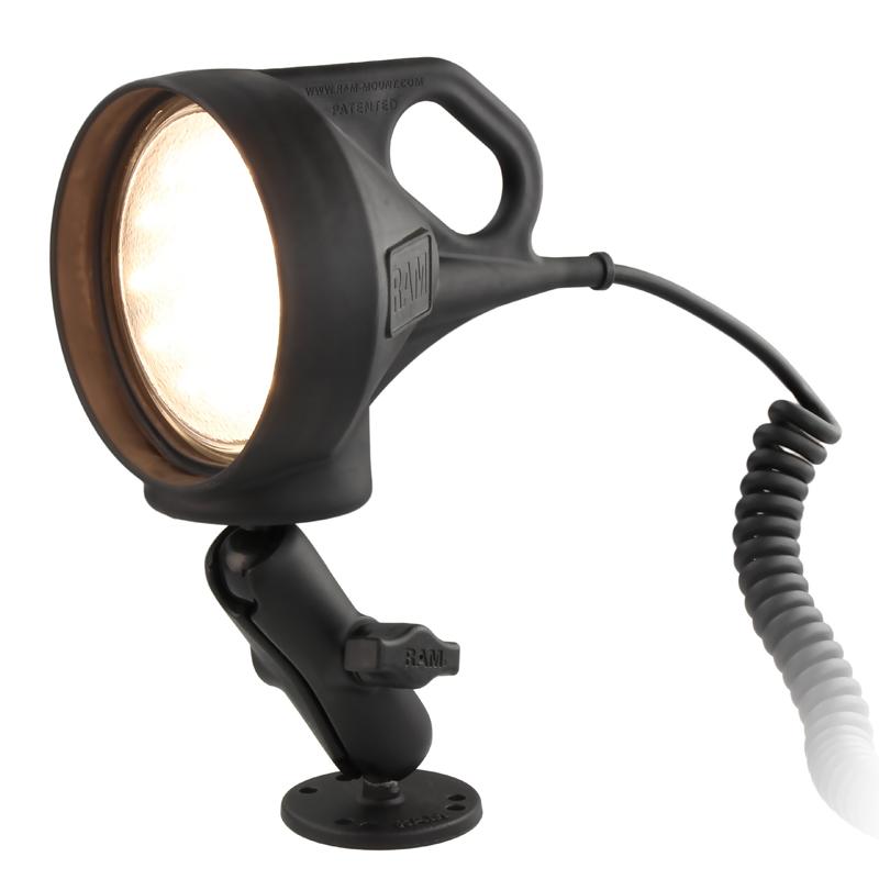 RAM Drill-Down Mount with LED Spotlight (RAM-B-152) (sku 54082) - BuyBits Ltd UK