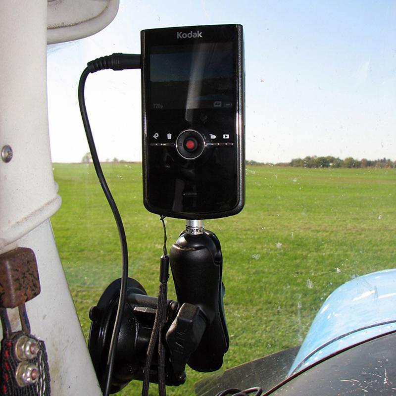 RAM Twist-Lock Suction Cup Mount with 1-4"-20 Threaded Stud (RAM-B-166-237U) (sku 54861) - BuyBits Ltd UK