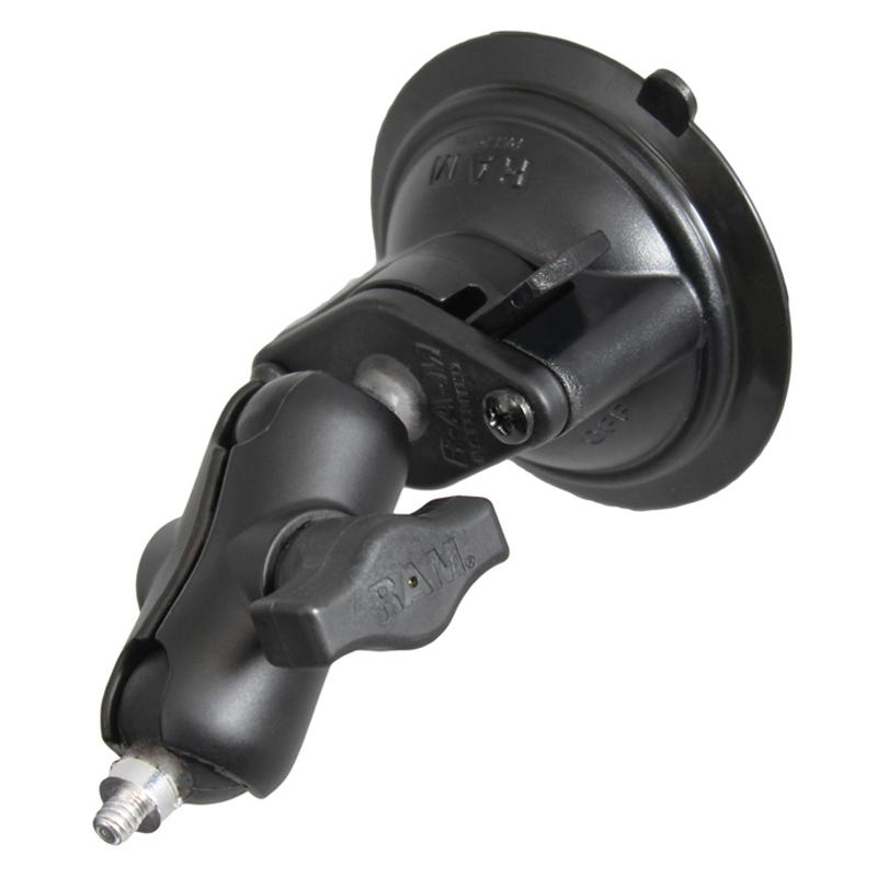 RAM Twist-Lock Suction Cup Short Mount with 1-4"-20 Threaded Stud (RAM-B-166-A-237U) (sku 54863) - BuyBits Ltd UK