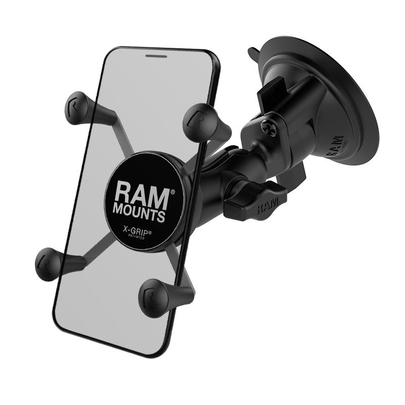 RAM X-Grip Phone Mount with Twist-Lock Suction Cup (RAM-B-166-A-UN7U) (sku 53837) - BuyBits Ltd UK