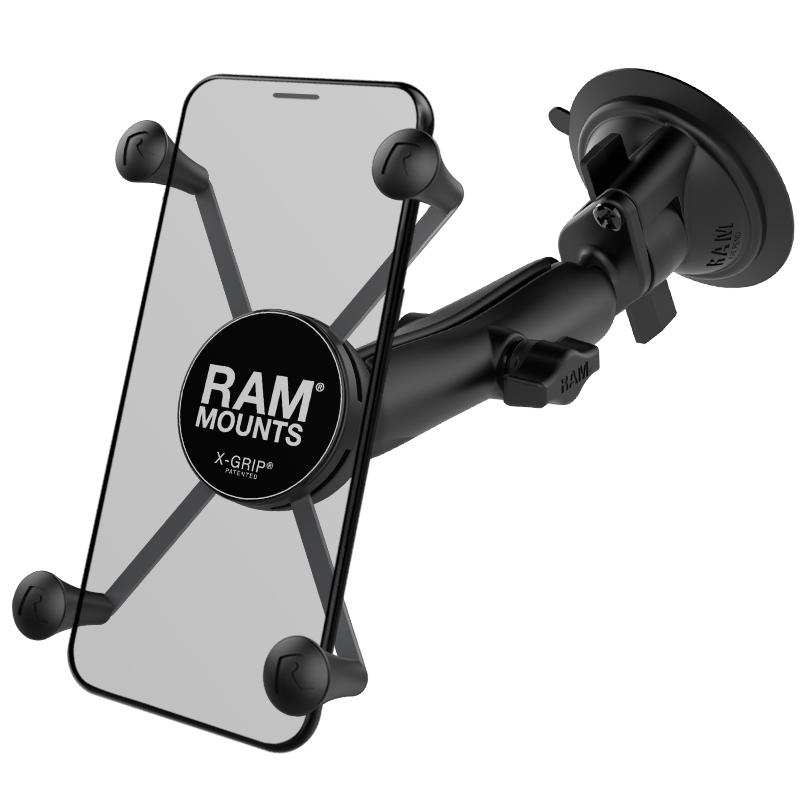 RAM X-Grip Large Phone Mount with RAM Twist-Lock Suction Cup Base (RAM-B-166-C-UN10U) (sku 54189) - BuyBits Ltd UK