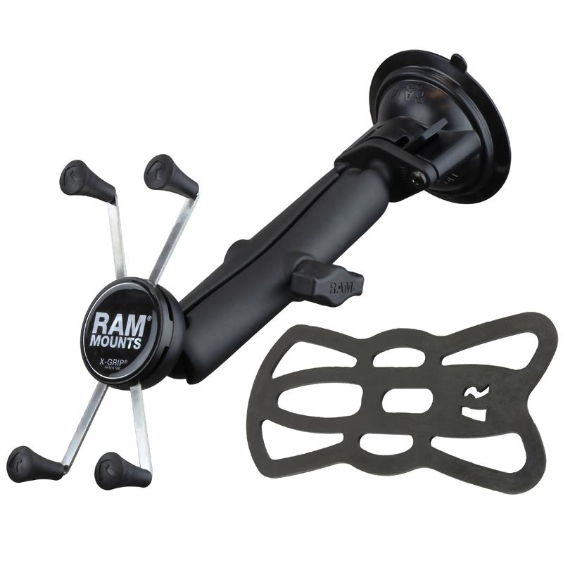 RAM X-Grip Large Phone Mount with RAM Twist-Lock Suction Cup Base (RAM-B-166-C-UN10U) (sku 54189) - BuyBits Ltd UK