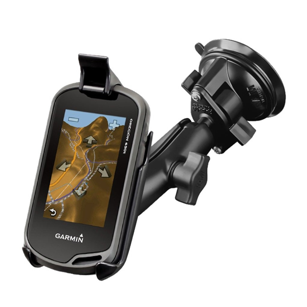 RAM Twist-Lock Suction Cup Mount for Garmin Oregon 200, 750T + More (RAM-B-166-GA31) (sku 54234) - BuyBits Ltd UK