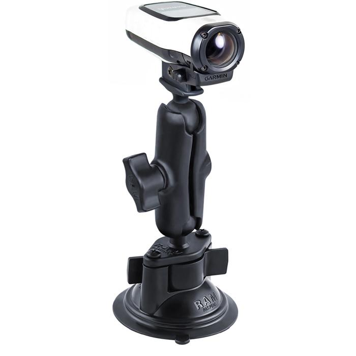 RAM Twist-Lock Suction Cup Mount with Garmin VIRB Camera Adapter (RAM-B-166-GA63U) (sku 51160) - BuyBits Ltd UK