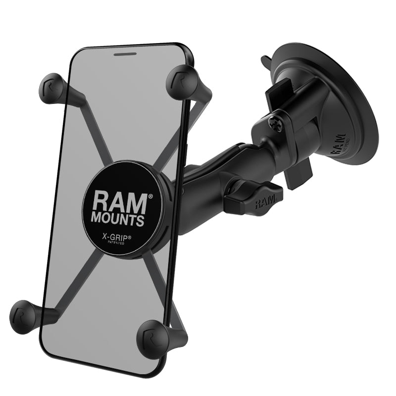 RAM X-Grip Large Phone Mount with RAM Twist-Lock Suction Cup Base (RAM-B-166-UN10U) (sku 35539)