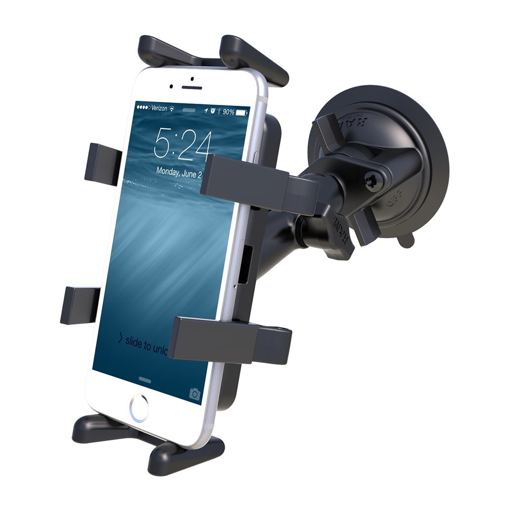 RAM Finger-Grip Universal Mount with RAM Twist-Lock Suction Cup Base (RAM-B-166-UN4U) (sku 54192) - BuyBits Ltd UK