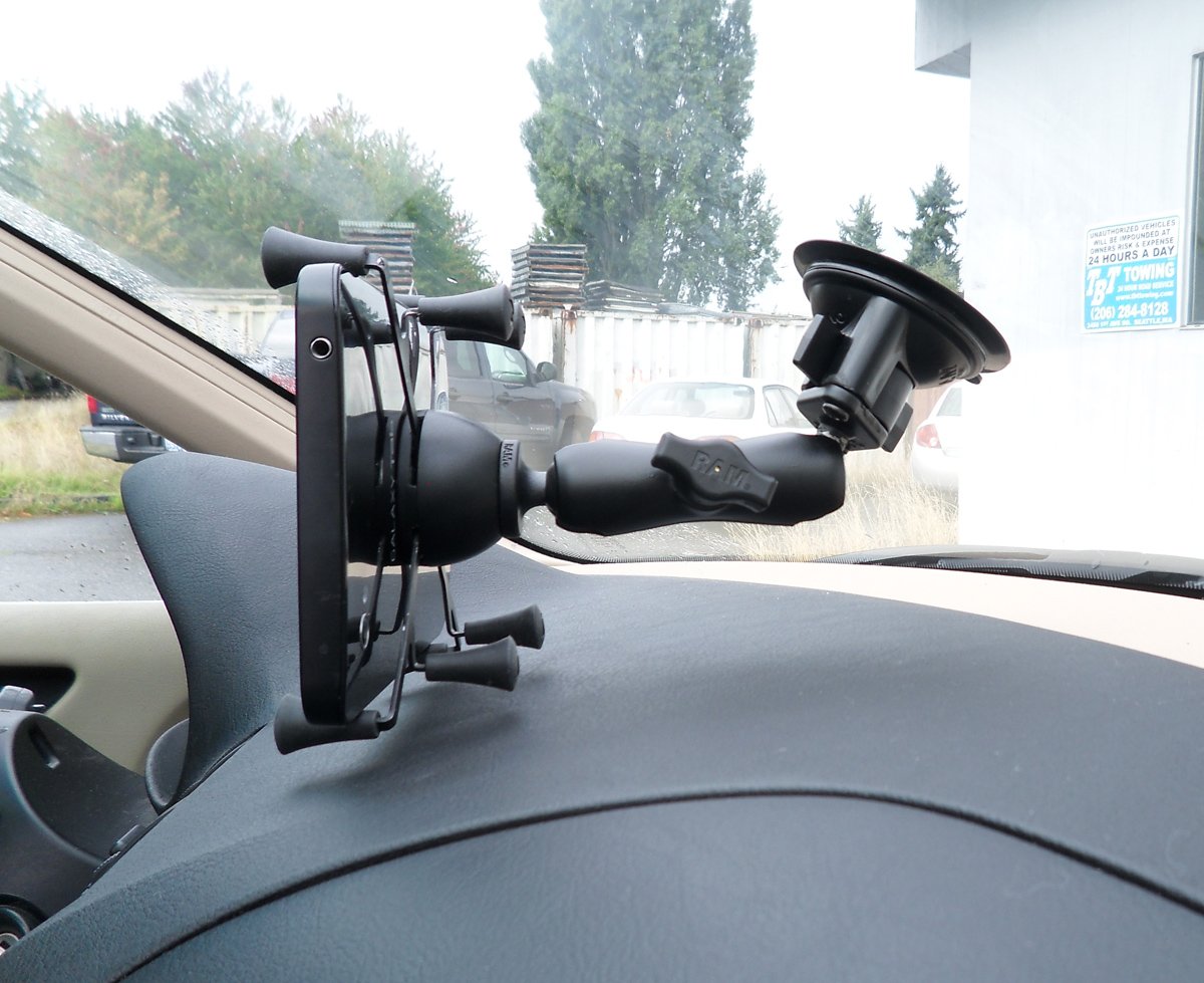 RAM X-Grip with RAM Twist-Lock Suction Cup Mount for 7"-8" Tablets (RAM-B-166-UN8U) (sku 50997) - BuyBits Ltd UK