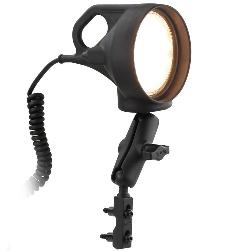 RAM Brake-Clutch Reservoir Mount with LED Spotlight (RAM-B-174-152U) (sku 54084) - BuyBits Ltd UK