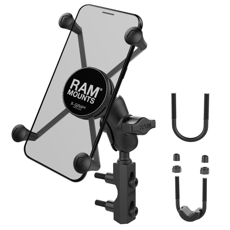 RAM X-Grip Large Phone Mount with Brake-Clutch Reservoir Base (RAM-B-174-A-UN10U) (sku 54884) - BuyBits Ltd UK