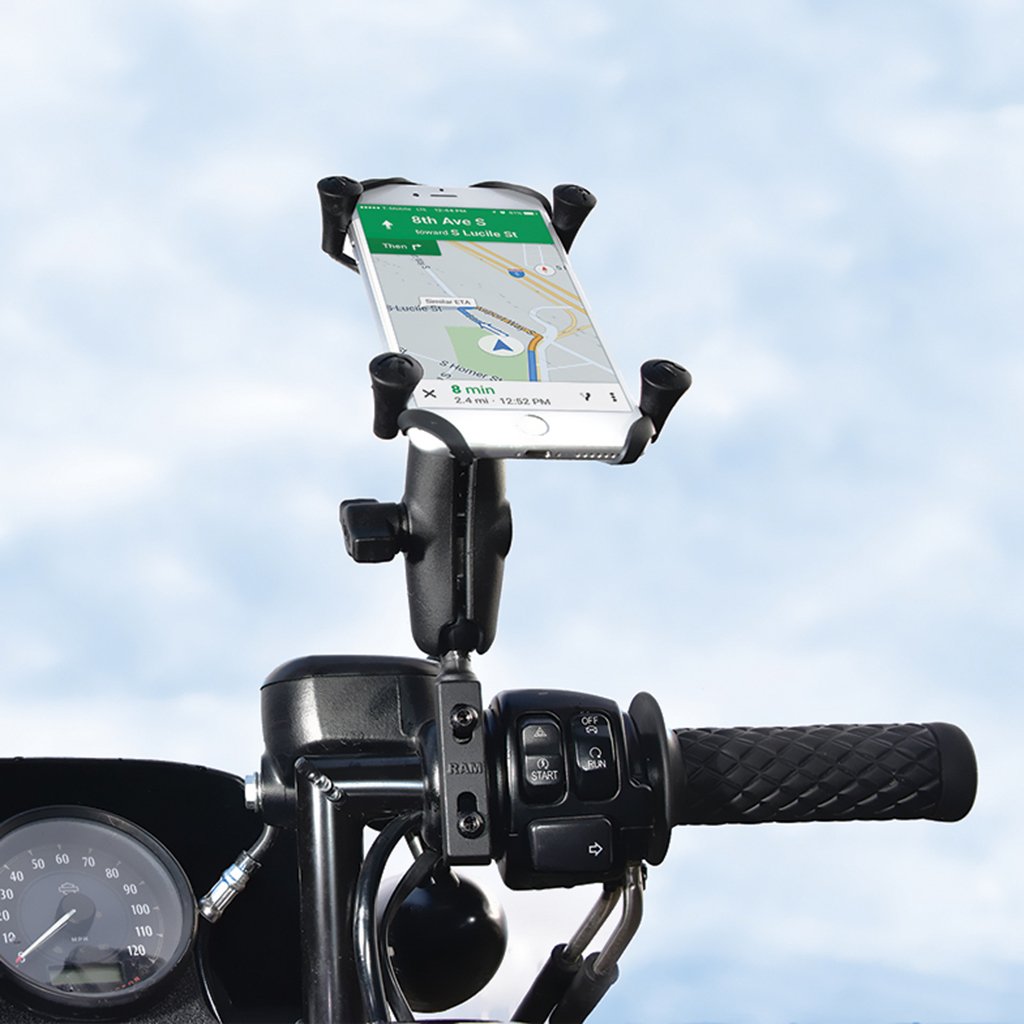RAM X-Grip Large Phone Mount with Brake-Clutch Reservoir Base (RAM-B-174-UN10) (sku 54186) - BuyBits Ltd UK
