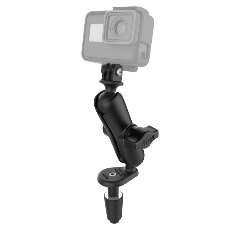 RAM Motorcycle Fork Stem Mount with Universal Action Camera Adapter (RAM-B-176-GOP1U) (sku 51144) - BuyBits Ltd UK