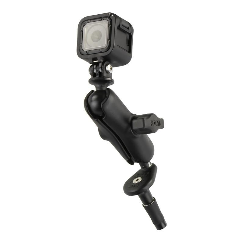 RAM Motorcycle Fork Stem Mount with Universal Action Camera Adapter (RAM-B-176-GOP1U) (sku 51144) - BuyBits Ltd UK